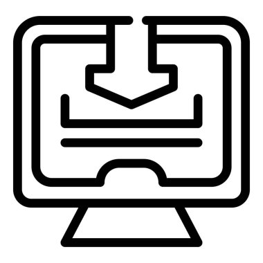 Sistem gelir simgesi ana hat vektörü. Cihaz hücresel. Gelir ücreti al.