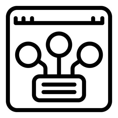 Çevrimiçi servis planı ana hatları vektörü. Fiyat planı. Koyu form posta