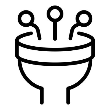 Model servis simgesi ana hatları vektörü. İş ücreti ödemesi. Hücresel satır