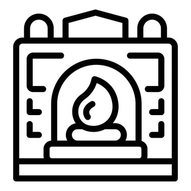 Bakü ulusal gün ikonu ana hatları vektörü. Orta özellik tasviri. Özellik tasarımı