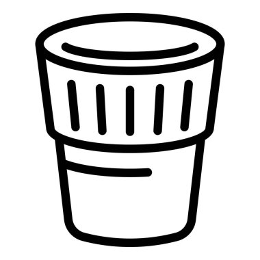 Bakü davul simgesi ana hat vektörü. Ulusal Skyline Günü. Yapı karanlık merkez