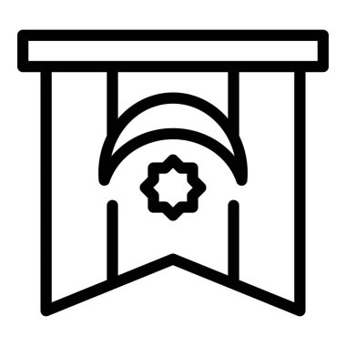 Bayrak Günü Azerbaijan ikon ana hatları vektörü. Bayrak günü. Skyline ulusal bayrağı