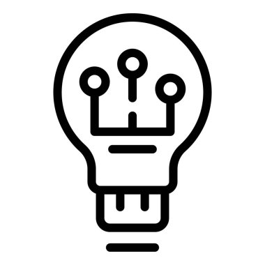 Ampul dijital simge ana hatlarını öğren. İş eğitimi. Kariyer eğitimi