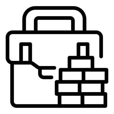 Parasal çalışmalar ikon ana hatları vektörü. Siber Akademi. Banka kurumu