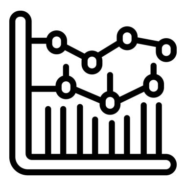 Grafik finansal ikon ana hatları vektörü. Karanlığı öğreniyorum. Akademi parası