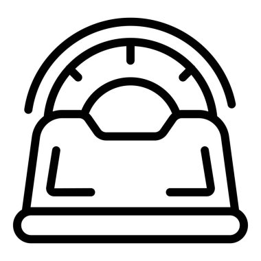 Küçük tuvalet ikonu ana hatları vektörü. İnternet paralarını sakla. Ot eğitmeni çocuk.