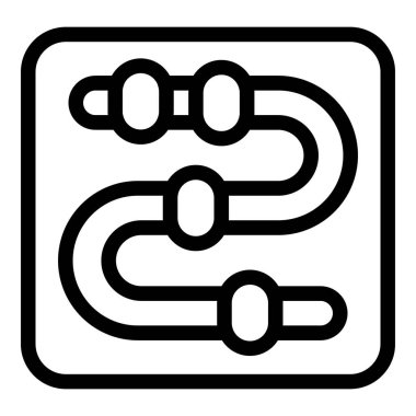 Düğmeli çocuk oyuncak ikon ana hatları vektörü. Eğitim karanlık. Araçları çal