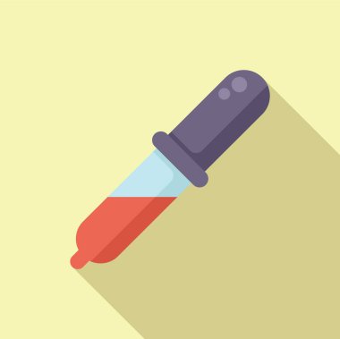 Kan damlası ikonu düz vektör. Hayvan servisi. Hastalıklı ameliyat