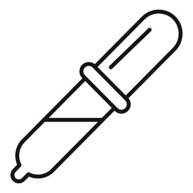 Kan damlası ikonu ana hat vektörü. Hayvan servisi. Hastalıklı ameliyat