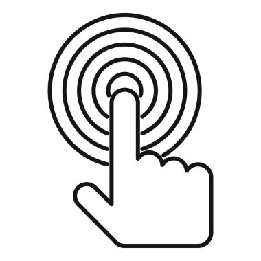 Hedef finans kontrol ikonu ana hatları vektörü. Performans yönetimi. Çalışma ekibi.