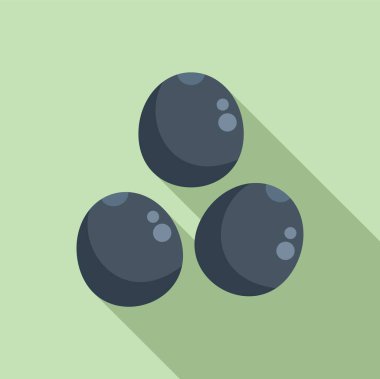 Siyah mercimek tohumu ikonu düz vektör. Tahıl çiftliği. Yemek botaniği