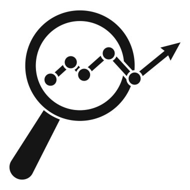 Kontrol grafik simgesini basit bir vektörle keşfet. Dava riskini araştırın. Veri Bilimi