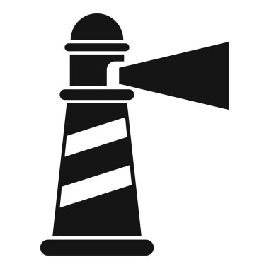 İş feneri simgesi basit bir vektör. Kontrol gözden geçirme araştırması. Veri sorunu