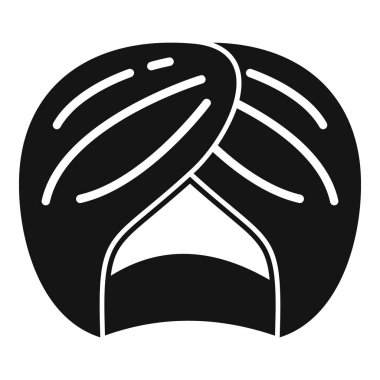 Arap türban aksesuar ikonu basit vektör. Kostümlü çöl. Müslüman aile