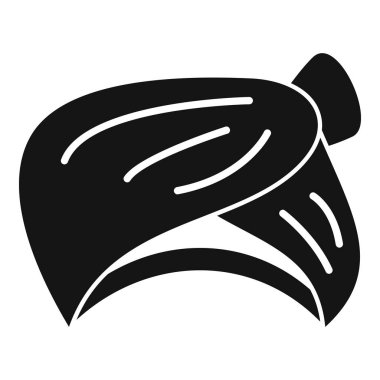 Çiftlik Müslüman türban simgesi basit bir vektör. Baş sultan. Çöl aksesuarları