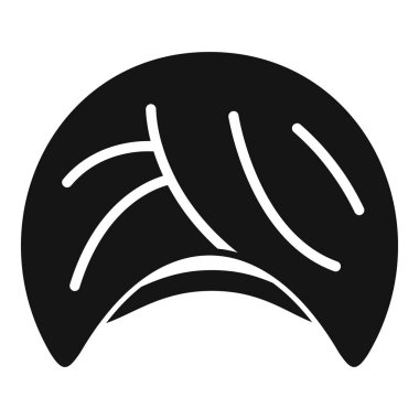 Türban simgesini basit bir vektöre yönlendir. Çöl insanları. Hintliler başlık takıyor