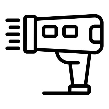 Mal simgesi ana hat vektörünü tara. Teslimat paketi. Sevkiyat karton