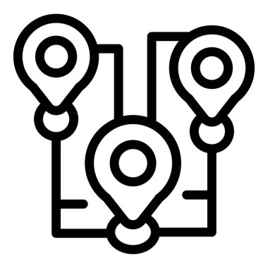 Konum bakımı hayvan ikonu ana hatları vektörü. Yakalı köpek. Kayıp bulucu parkı