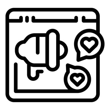 Medya platformu ana hatları vektörünü ara. Marka paylaşımı. Ortam verisi çevrimiçi