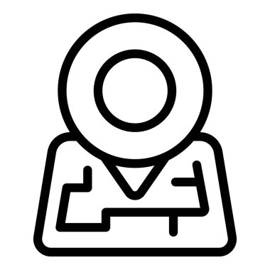 Havaalanı konumu haritası ana hatları vektörü. Vites uçağı. Tatil kartı uçuşu