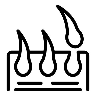 Cilt bakımı kaş ikonu ana hatları vektörü. Grafiksel yüz bakımı. Dövme kirpik gözü