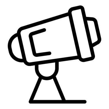 Kurumsal teleskop simgesi ana hat vektörü. Ekonomi kanunu. Etki Ağı Kanunu