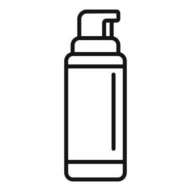 Kafa derisi modeli örgü örme ikonu ana hat vektörü. Cilt modası. Tedavi saç bakımı acentesi