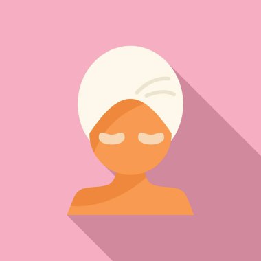 Spa banyosu ikonu düz vektör. Konteynır spa tedavisi. Kozmetik alanı