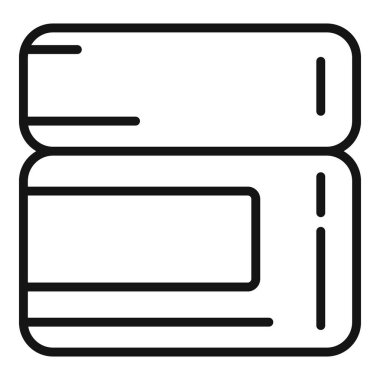 Krema kavanozu ikonu ana hatları vektörü. Duş kaplıcası banyosu. Sabah tedavisiName