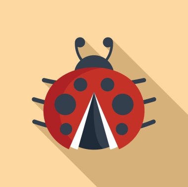 İkonun düz vektörünün üzerindeki doğal bahçe yazı. Anten kanadı. Küçük nokta