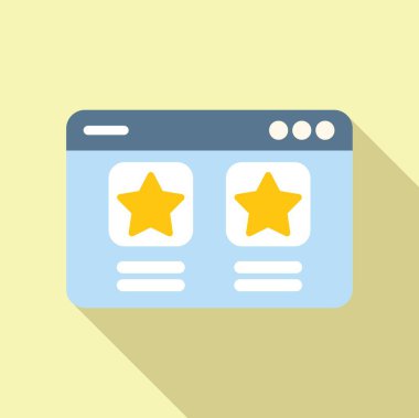 Web yıldızı çarpım ikonu düz vektörü. Etkinlik yardım servisi. Rakam birimini çalıştır