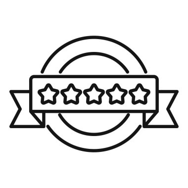 Yıldız dengesi veri simgesi ana hatları vektörü. Özelleştirilmiş ürün. Mevcut cep telefonunu tasarla