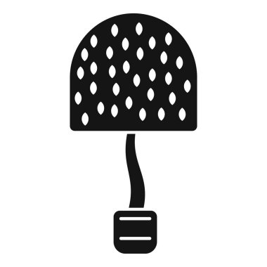 Kenar ağacı ikonu basit vektör. Bahçe süsleme. Güvenlik bıçağı dalı