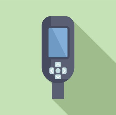 Dalış okulu ekipmanı ikonu düz vektör. Su oksijeni. Çok derin.