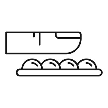 Parmak dokusu ikonu ana hat vektörü. Stres önleyici oyuncak. Fidget çocuk oyunu