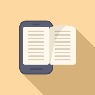 Çevrimiçi kitap simgesi düz vektörünü oku. Rehberi oku. İnternet tabanlı