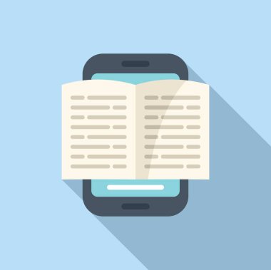 Perakende edebiyat simgesi düz vektör tabanlı. Bilgisayar dijital. Bilgisayar çalışması