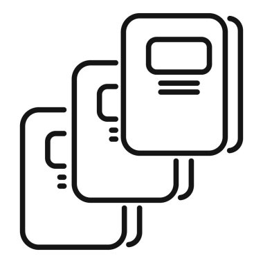 Çevrimiçi kitap simgesi ana hatlarını değiştir. Rehber mağaza uygulaması. Yazıcı tableti