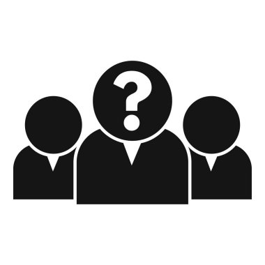 Müşteri müşteri simgesi basit bir vektör. Çevrimiçi iş. Piyasa riski