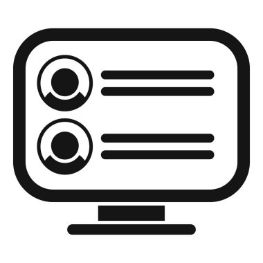 Çevrimiçi işlem simgesi basit vektörü ara. Para demek. Kişisel pazar tasarımı