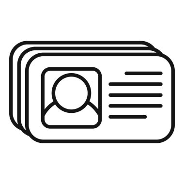 Müşteri bankası risk simgesi ana hatları vektörü. Veri müşterisi. Sunucu suç güvenliği