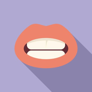 Eklem ikonu düz vektörünü çalıştır. Konuşma bilişsel. Sözlük deyimi