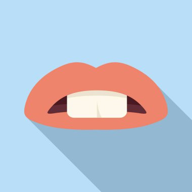 Eğitim dili ikonu düz vektör. Eklem egzersizi. Bebeklik konuşması