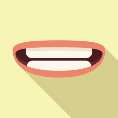 Sözlü egzersiz ikonu düz vektör. Eğitim konuşuyor. Dil konuşulan kelime