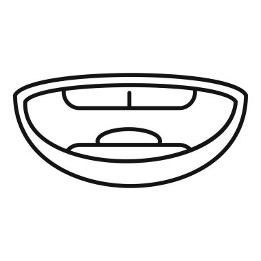 Ağız deyimi bebek ikonu ana hatları vektörü. Dudaklarına dikkat et. Motor konuşulan kelime