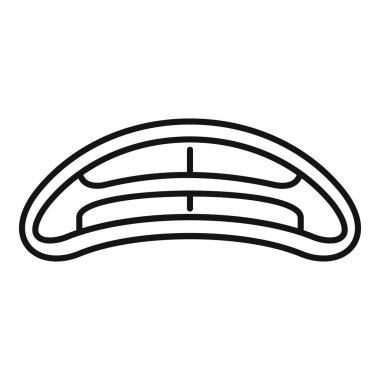 Ağız eklemli ikon ana hatları vektörü. Bebeklik konuşma bilişsel. Ebeveyn bakımı