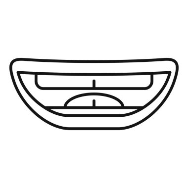 Etkinlik eklem simgesi ana hatları vektörü. Terapi diksiyonu. Çürük sözel kelime