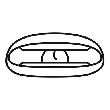 Sözlü dikte simgesi ana hatları vektörü. Bakım süreci. Eklem egzersizi