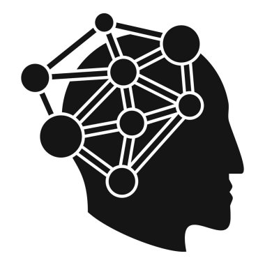 Yeni yaratıcı zihin simgesi basit bir vektör. İnsan işi. Baş güç eğitimi