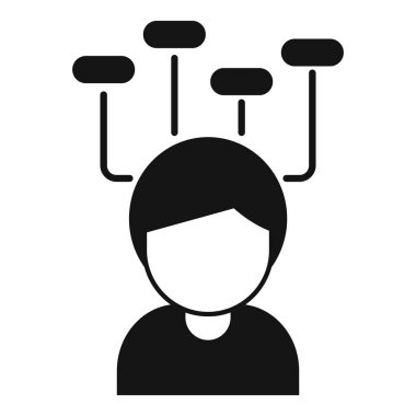 Kaybolan simge basit vektörünü değiştir. Hafıza kontrolü. Düşün.